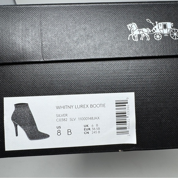 Coach Whitny Bootie Silver Metallic & Black - Picture 3 of 14